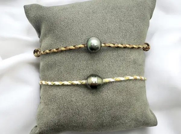 Bracelets en perles de Tahiti Arc en Ciel Bora Bora — vue 33