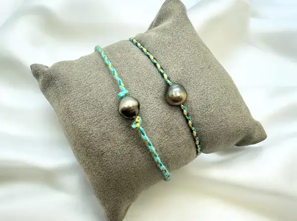 Bracelets en perles de Tahiti Arc en Ciel Bora Bora — vue 31