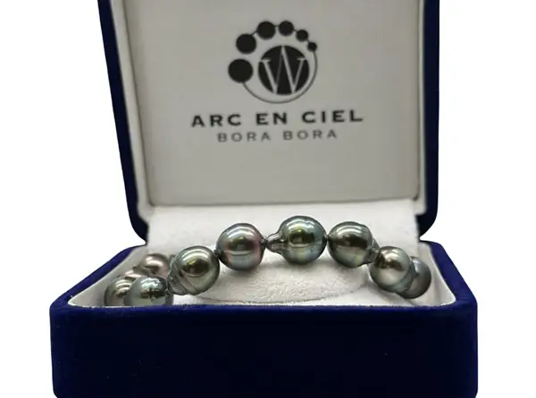 Bracelets en perles de Tahiti Arc en Ciel Bora Bora — vue 20