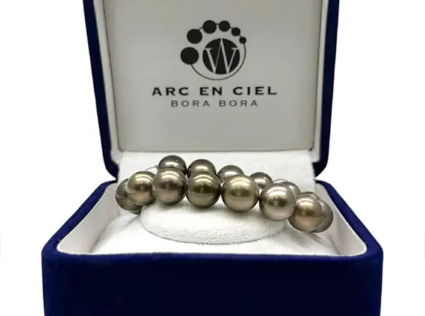 Bracelets en perles de Tahiti Arc en Ciel Bora Bora — vue 28