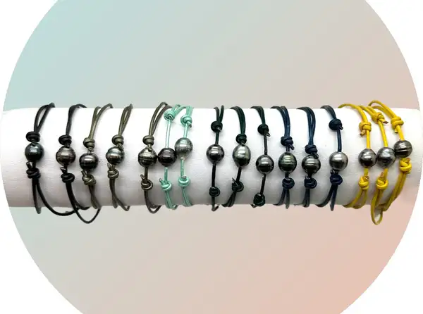Bracelets en perles de Tahiti Arc en Ciel Bora Bora — vue 37