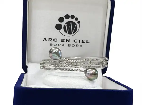 Bracelets en perles de Tahiti Arc en Ciel Bora Bora — vue 38