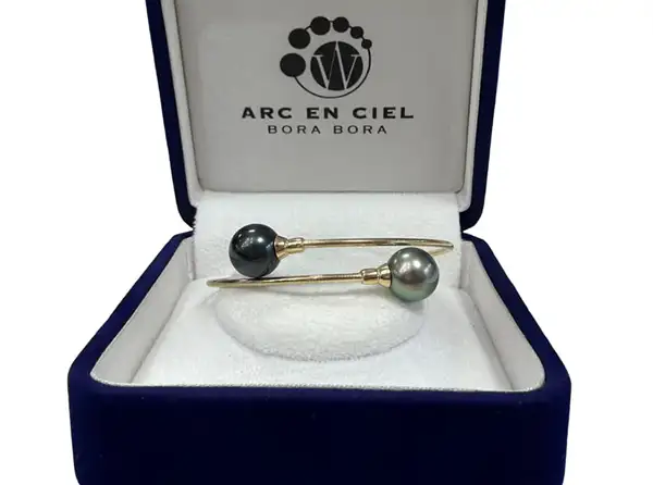 Bracelets en perles de Tahiti Arc en Ciel Bora Bora — vue 50