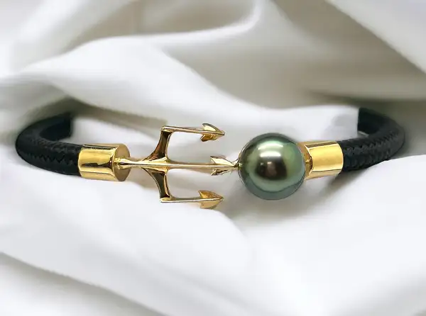 Bracelets homme en perles de Tahiti Arc en Ciel Bora Bora — vue 31
