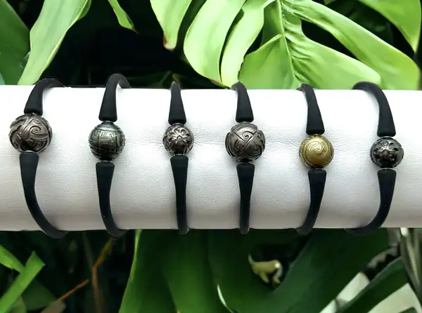Bracelets homme en perles de Tahiti Arc en Ciel Bora Bora — vue 29