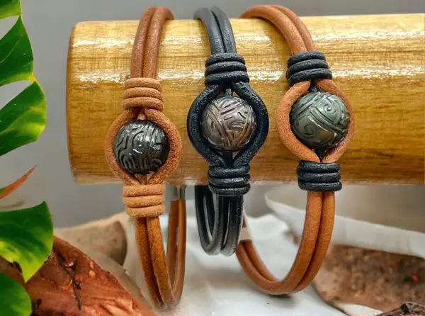 Bracelets homme en perles de Tahiti Arc en Ciel Bora Bora — vue 23
