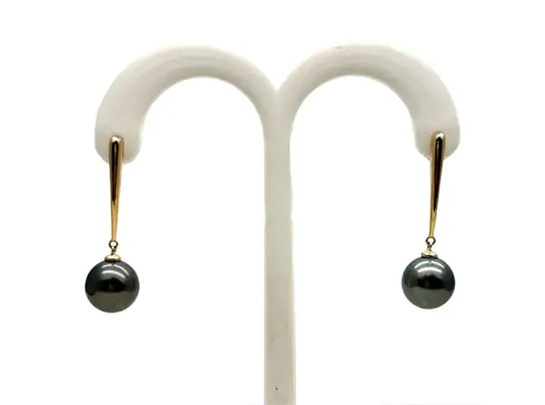 Boucles d’oreilles en perles de Tahiti Arc en Ciel Bora Bora — vue 31
