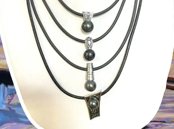 Pendentifs homme en perles de Tahiti Arc en Ciel Bora Bora — vue 23
