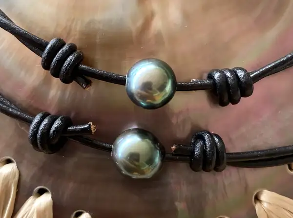 Pendentifs homme en perles de Tahiti Arc en Ciel Bora Bora — vue 15