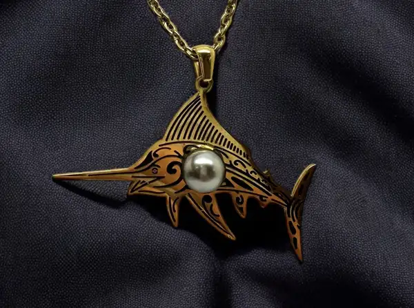Pendentifs homme en perles de Tahiti Arc en Ciel Bora Bora — vue 38