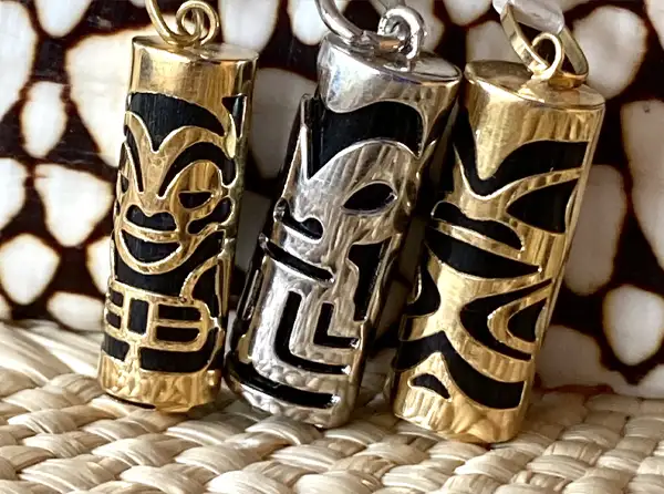 Pendentifs homme en perles de Tahiti Arc en Ciel Bora Bora — vue 18