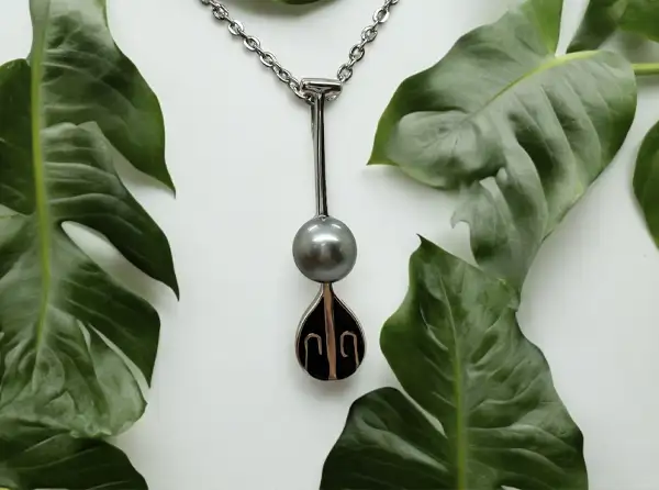 Pendentifs homme en perles de Tahiti Arc en Ciel Bora Bora — vue 36