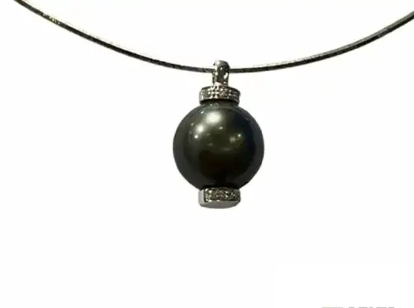 Pendentifs en perles de Tahiti Arc en Ciel Bora Bora — vue 20