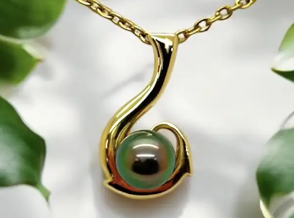Pendentifs homme en perles de Tahiti Arc en Ciel Bora Bora — vue 42