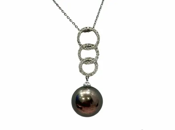 Pendentifs en perles de Tahiti Arc en Ciel Bora Bora — vue 36