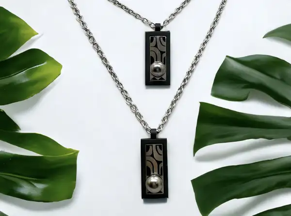 Pendentifs homme en perles de Tahiti Arc en Ciel Bora Bora — vue 32