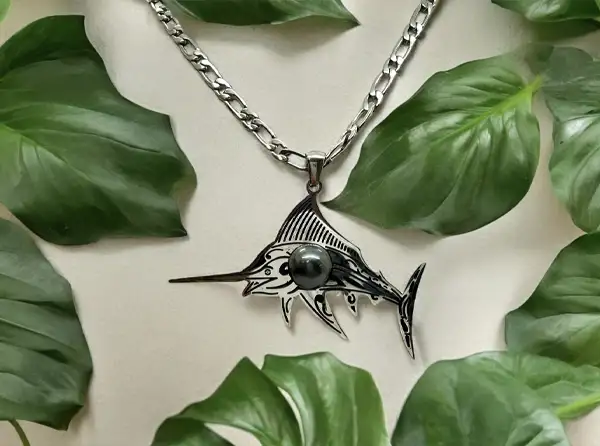 Pendentifs homme en perles de Tahiti Arc en Ciel Bora Bora — vue 34