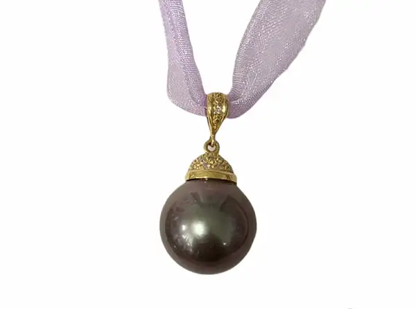 Pendentifs en perles de Tahiti Arc en Ciel Bora Bora — vue 66