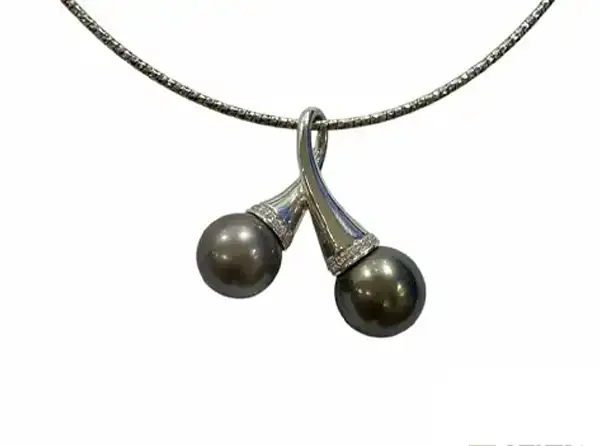 Pendentifs en perles de Tahiti Arc en Ciel Bora Bora — vue 27