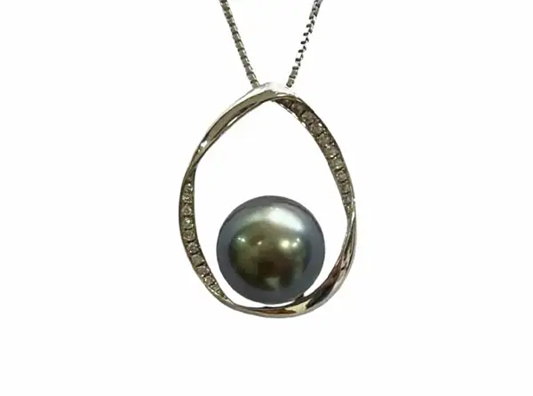 Pendentifs en perles de Tahiti Arc en Ciel Bora Bora — vue 14