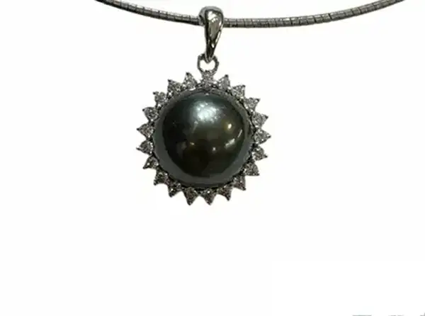 Pendentifs en perles de Tahiti Arc en Ciel Bora Bora — vue 43