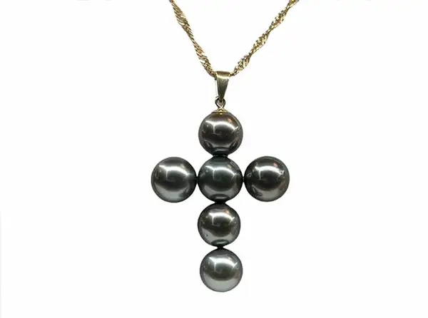 Pendentifs en perles de Tahiti Arc en Ciel Bora Bora — vue 49